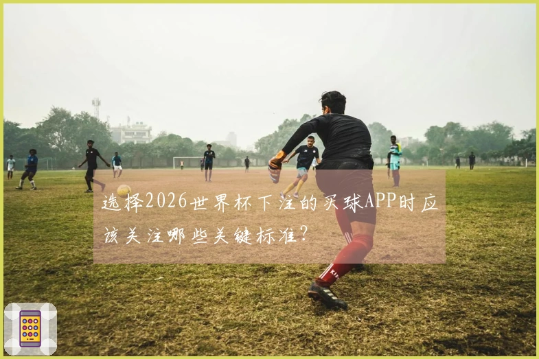 选择2026世界杯下注的买球APP时应该关注哪些关键标准？