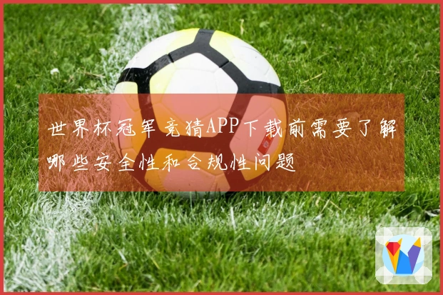 世界杯冠军竞猜APP下载前需要了解哪些安全性和合规性问题