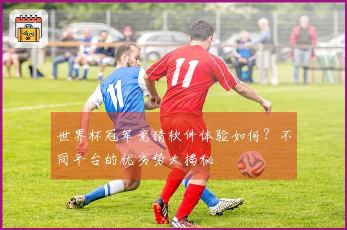 世界杯冠军竞猜软件体验如何?不同平台的优劣势大揭秘