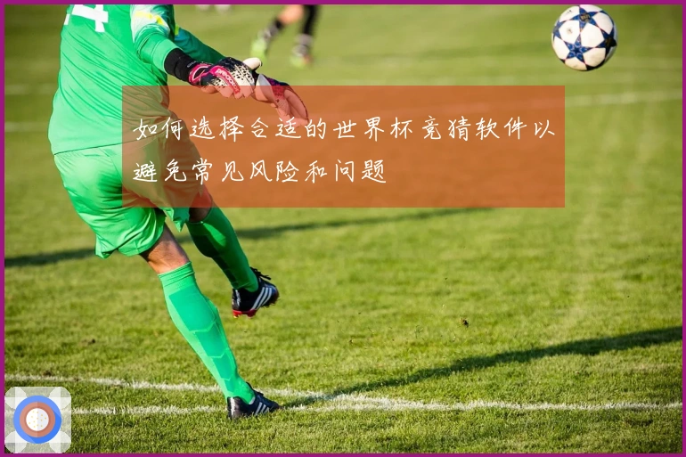 如何选择合适的世界杯竞猜软件以避免常见风险和问题